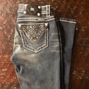 New MISS ME Dark Wash Jeans Supper Skinny Size 26